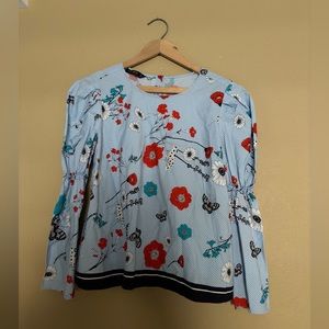 ZARA Flower Blouse